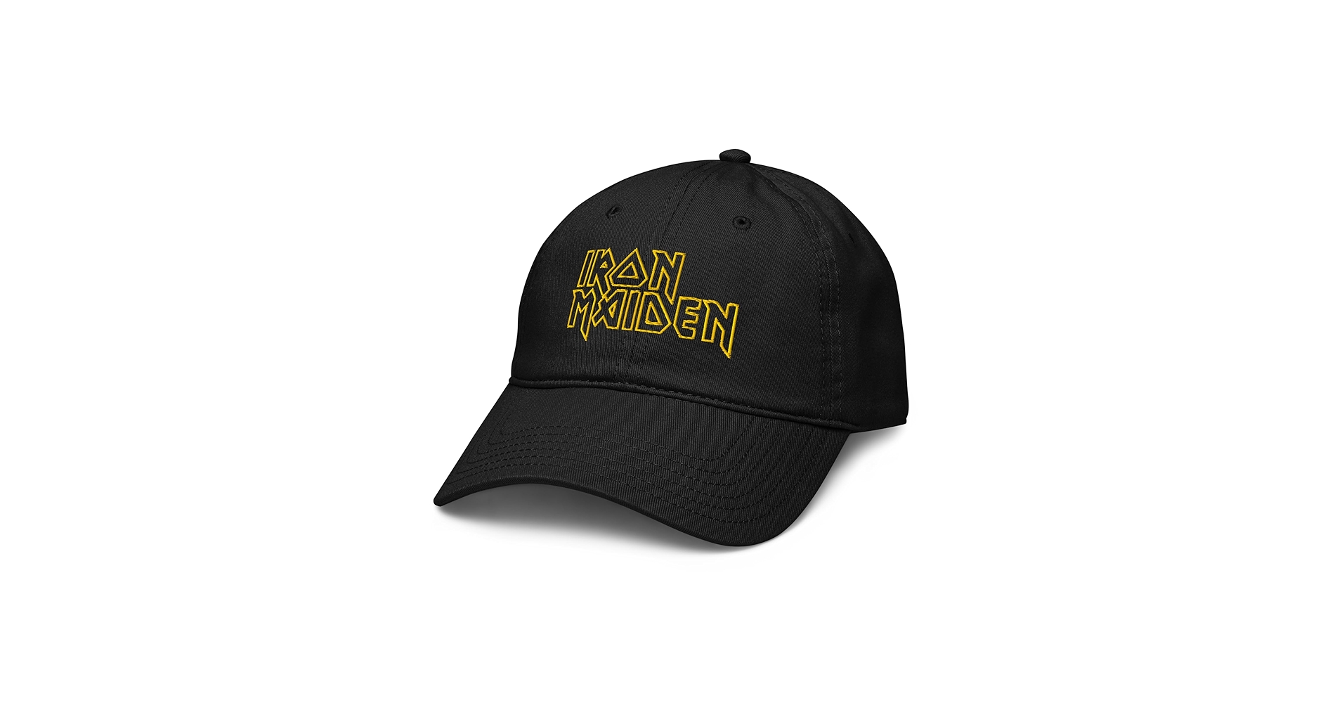 IRON MAIDEN　キャップ Iron Maiden - Stacked Keyline Yellow Logo Adjustable